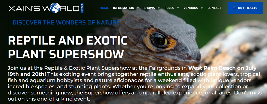 Xain's World: Reptile and exotic plant supershow